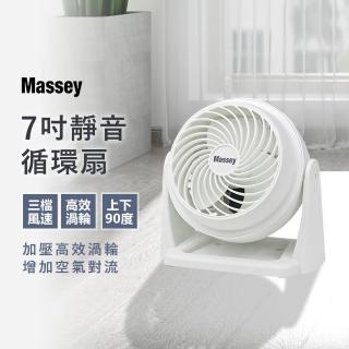 【Massey】7吋超靜音渦輪循環扇(風扇/桌扇)