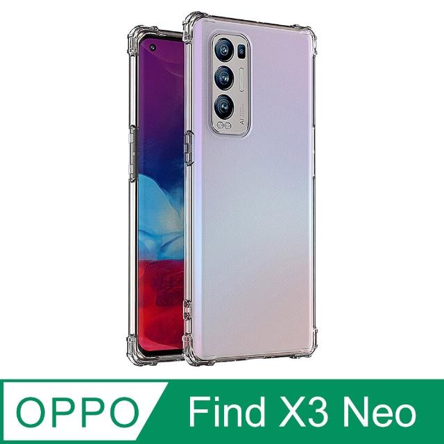 【Ayss】OPPO Find X3 Neo/6.55吋 超合身軍規手機空壓殼(四角氣墊防摔/美國軍方米爾標準認證-透明)