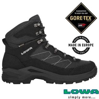 【LOWA】男 歐洲製造 TAURUS PRO GTX 中筒防水透氣多功能健行鞋.登山鞋(LW310529-0999 黑)