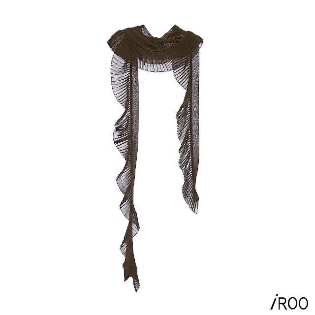 【iROO】百摺波浪形絲巾