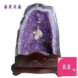 【晶辰水晶】5A級招財天然巴西紫晶洞 8.8kg(FA285)
