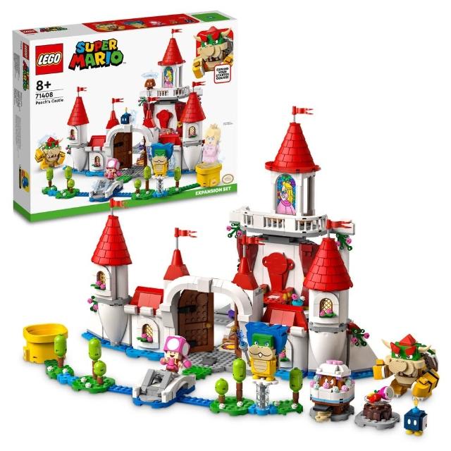 【LEGO 樂高】超級瑪利歐系列 71408 碧姬公主城堡(庫巴 城堡積木 禮物 居家擺設)