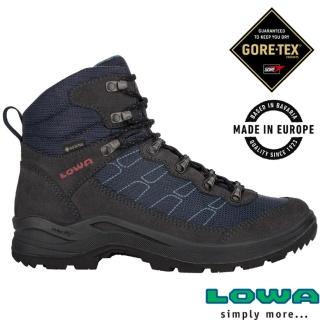 【LOWA】女 歐洲製造 TAURUS PRO GTX 中筒防水透氣多功能健行鞋/登山鞋(LW320525-0649 海軍藍)