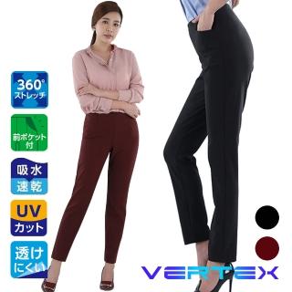 【VERTEX】100%日本製-智慧快乾溫控美型鑽石褲-1件(黑色/酒紅色)