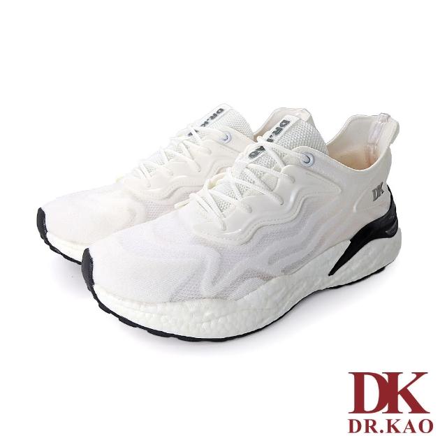 【DK 高博士】異材質拼接網布氣墊男鞋 72-1121-50 白色