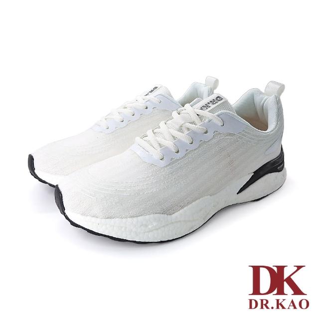 【DK 高博士】流線網布拼接異材質男鞋 72-1122-50 白色