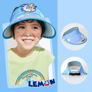【lemonkid】兒童炫彩半空帽-藍鯊魚(防曬帽)