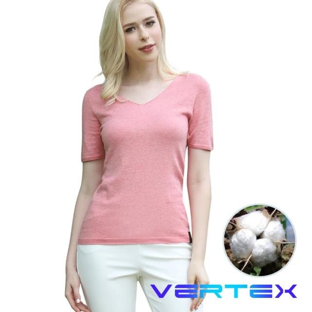 【VERTEX】零極限18針黃金海島棉上衣-1件(藍/粉)