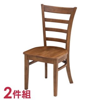 【NITORI 宜得利家居】◆實木餐椅2件組 BEITA Z MBR