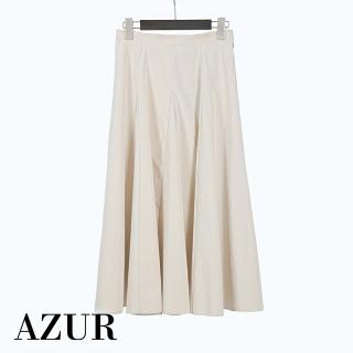 【AZUR】日系清新挺版寬褶圓裙