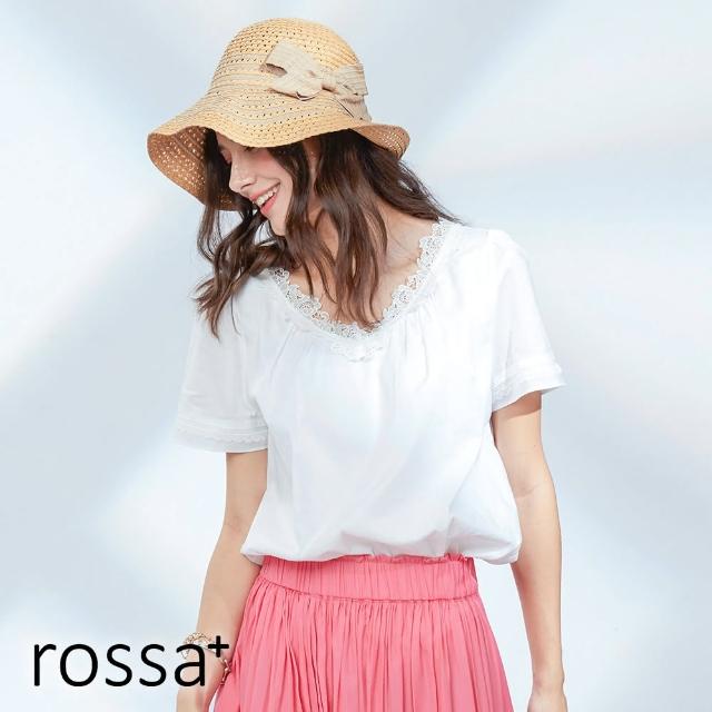 【AZUR】ROSSA 奶油果醬蕾絲拼接上衣