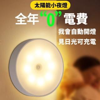 【自動雙感應小夜燈】USB充電 磁吸式LED感應燈管 升級版多功能 小夜燈 走廊燈(圓款 黃光/白光)