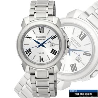【SEIKO 精工】Premier 太陽能時尚腕錶 禮物 母親節(V137-0CT0S/SUT321J1)