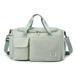 【Acorn 橡果】新款收納包斜背包手提包側肩包運動包行李拉桿包防水包6571(綠色)