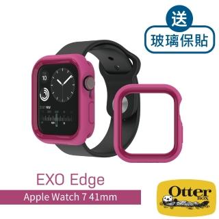 【OtterBox】Apple Watch 7 41mm EXO Edge 保護殼-桃(送玻璃保貼)