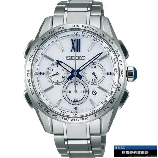 【SEIKO 精工】Brightz 太陽能電波腕錶 指針錶 手錶 禮物 畢業(8B92-0AT0S /SAGA223J)