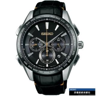 【SEIKO 精工】Brightz 太陽能電波腕錶 指針錶 手錶 禮物 畢業(8B92-0AP0C/SAGA221J)