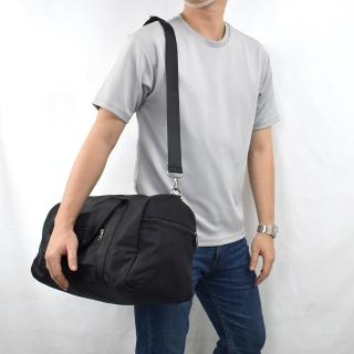 【men life】旅行袋 全黑素面側背包(施行包)