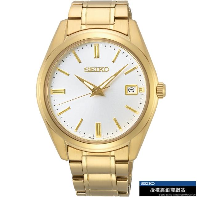 【SEIKO 精工】經典簡約紳士腕錶 禮物 母親節(6N52-00A0K/SUR314P1)