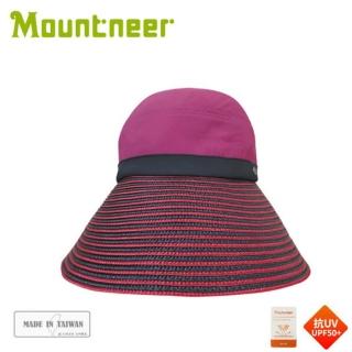 【Mountneer 山林】中性透氣抗UV草編帽《紫羅蘭》11H06/抗UV/遮陽帽/防曬帽/休閒帽(悠遊山水)