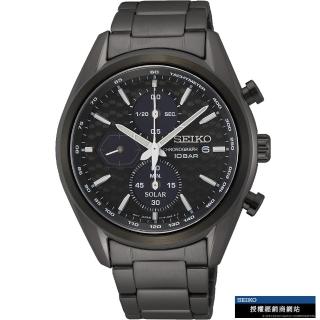 【SEIKO 精工】SOLAR 太陽能計時男錶 指針錶 手錶 禮物 畢業(V176-0BH0SD/SSC773P1)