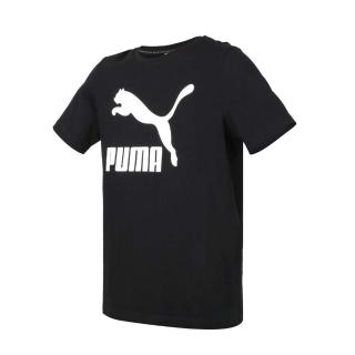 【PUMA】男流行系列CLASSICS寬鬆短袖T恤-歐規 休閒 慢跑 上衣 黑白(53008801)