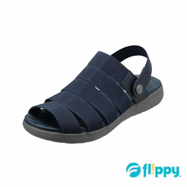 【PANSY】flippy夏季透氣防滑兩用式涼鞋 海軍藍(3142)