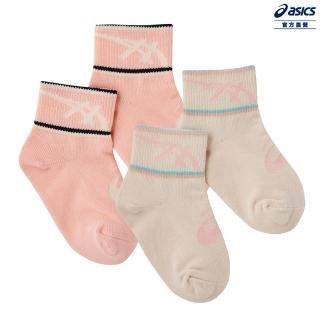 【asics 亞瑟士】童 短筒襪-兩入組 兒童 訓練 配件(3034A075-700)