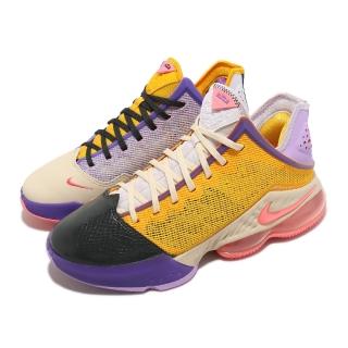 【NIKE 耐吉】籃球鞋 LeBron XIX Low EP 男鞋 紫 金 洛杉磯 湖人 Lakers LBJ(DO9828-500)