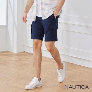 【NAUTICA】男裝經典雙口袋工作短褲(深藍)