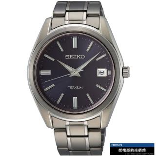 【SEIKO 精工】CS 經典簡約鈦金屬腕錶 指針錶 手錶 禮物 畢業(6N52-00B0V/SUR373P1)