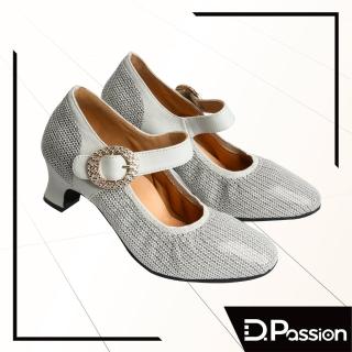 【D.Passion x 美佳莉舞鞋】45005 黑格羊皮 1.8吋(摩登鞋)