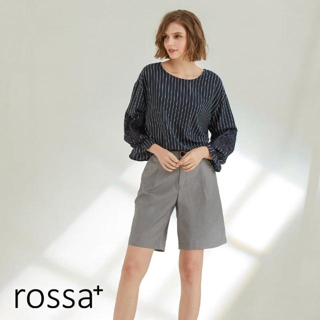 【AZUR】ROSSA英倫風個性五分褲-2色