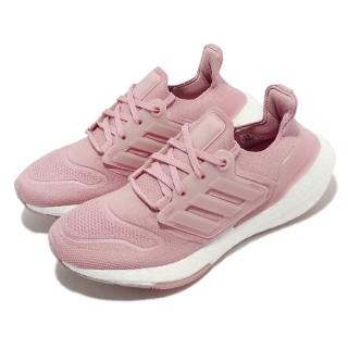 【adidas 愛迪達】慢跑鞋 Ultraboost 22 W 女鞋 粉紅 白 緩震 針織 路跑 馬拉松 運動鞋 愛迪達(GX5592)