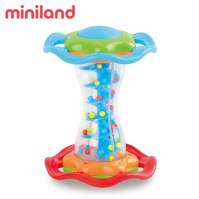 【西班牙Miniland】沙沙雨聲滾輪(彌月禮/新生兒/送禮首選/西班牙原裝進口)