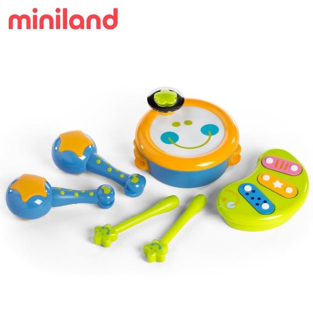 【西班牙Miniland】小小樂隊3件組(音樂智能/西班牙原裝進口)