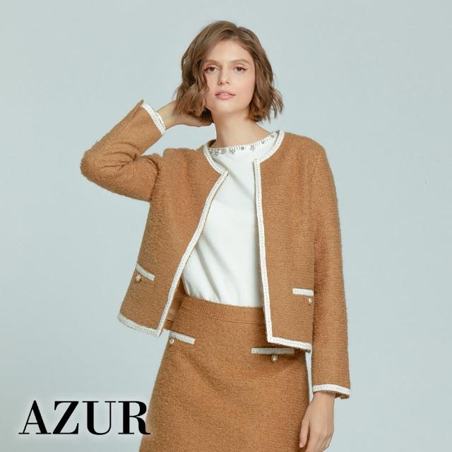【AZUR】英皇優雅毛呢感短外套