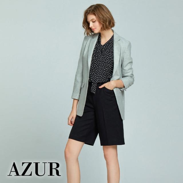 【AZUR】英倫率性五分西裝褲-3色
