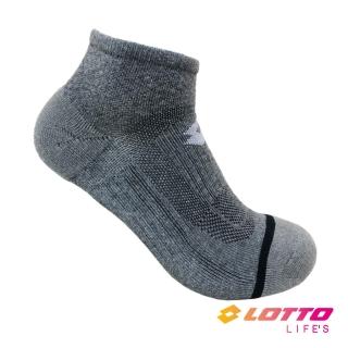 【LOTTO】舒適羊毛低筒襪(深灰/淺灰-LT0CMW3178)
