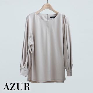 【AZUR】質感親膚羊毛針織上衣