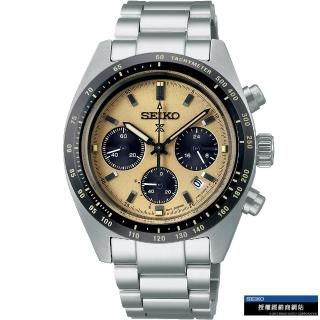 【SEIKO 精工】Prospex SPEEDTIMER 熊貓太陽能計時腕錶 指針錶 手錶 禮物 畢業(V192-0AF0Y/SSC817P1)