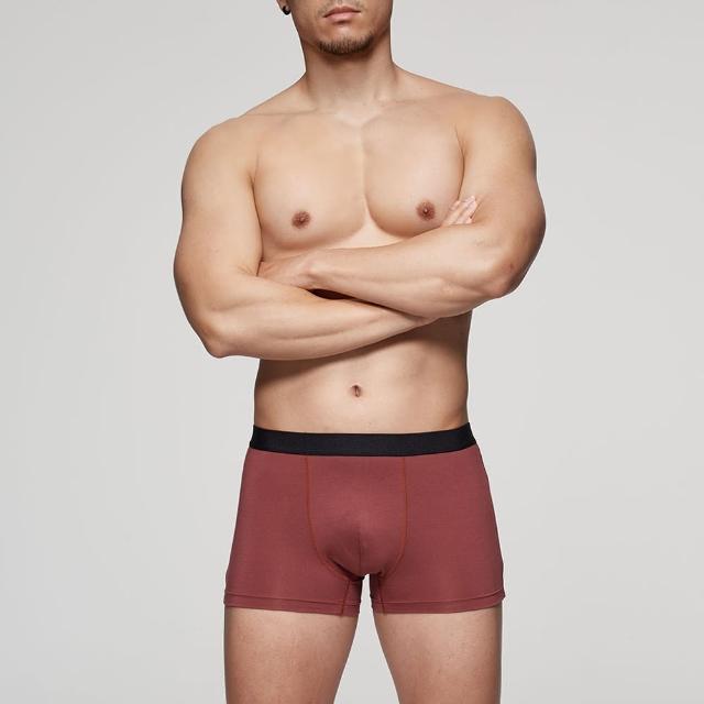 【Mr. DADADO】機能系列 控溫褲 M-LL合身平口內褲 中空溫感平衡紗-GHC204RE(紅)