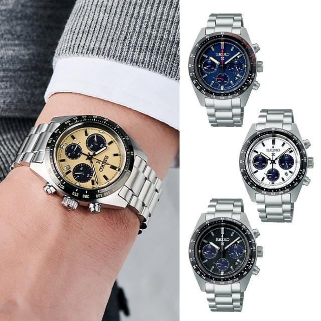 【SEIKO 精工】熊貓 PROSPEX系列 SPEEDTIMER 太陽能計時腕錶   禮物推薦 畢業禮物(四款可選)