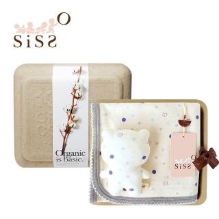 【SISSO】時尚米藍熊萊賽爾棉萬用巾禮盒