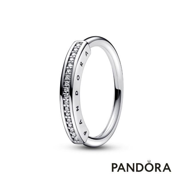 【Pandora 官方直營】Pandora Signature I-D 密鑲寶石戒指-925銀-絕版品