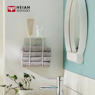 【HEIAN SHINDO 平安伸銅】浴室毛巾收納架TTN-3/白色