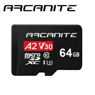 【ARCANITE】64GB MicroSDXC U3 V30 A2 記憶卡