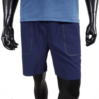 【asics 亞瑟士】男 短褲 涼感七吋短褲 運動 休閒 跑步 訓練 健身 彈性 亞瑟士 藍(2011C736-400)