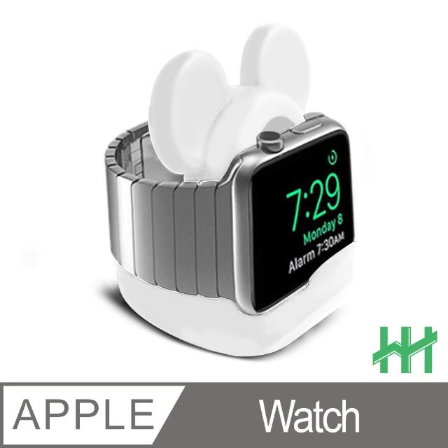 【HH】Apple Watch 米奇造型環保矽膠充電底座-白色(HPT-EAPWB-03W)