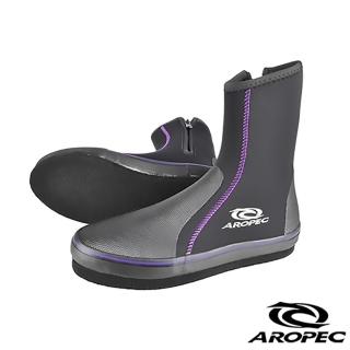 【Aropec】AROPEC Hovercraft 氣墊船長筒毛氈底潛水鞋(黑紫)
